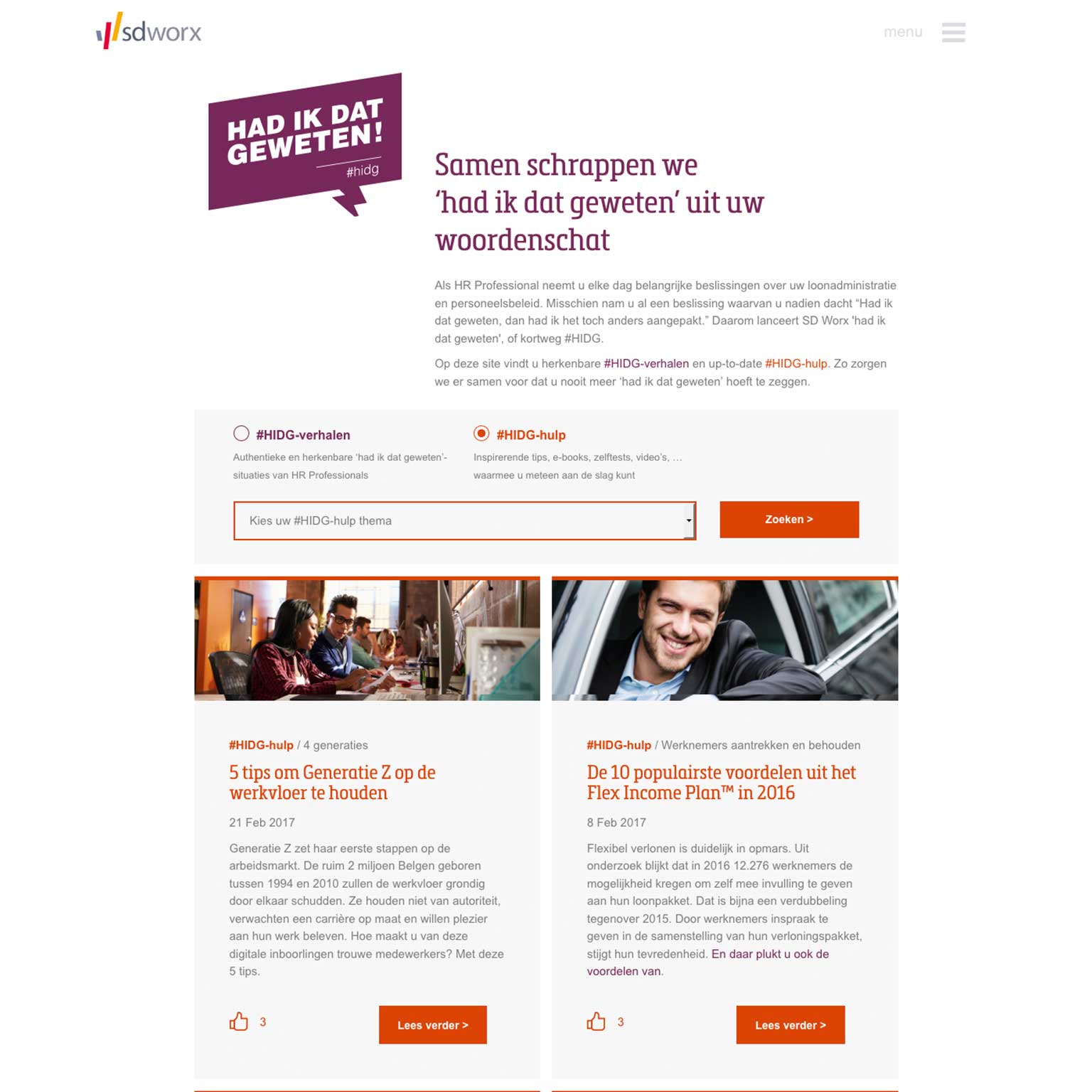 SD Worx Case Study Inbound Marketing HubSpot