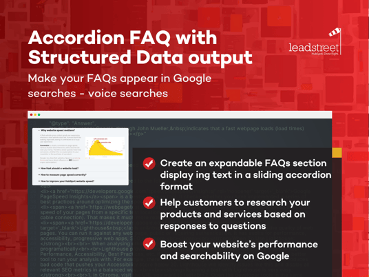 Accordion FAQ structured data