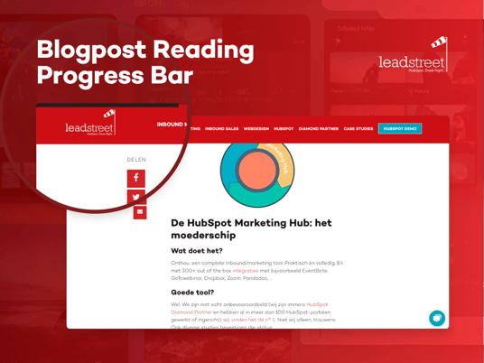 Blogpost reading progress bar