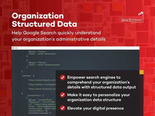 Organization structured data