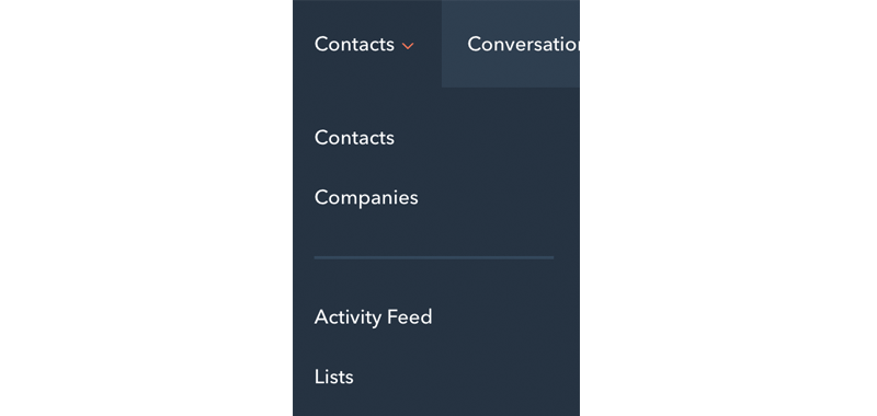 hubspot-nieuwe-navigatie-contacts