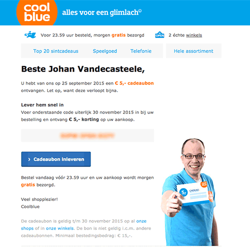 marketing-automation-drip-campaigns-coolblue-bon-5-euro-e-commerce.png